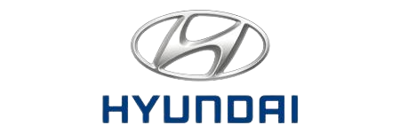 Hyundai logo silver oval